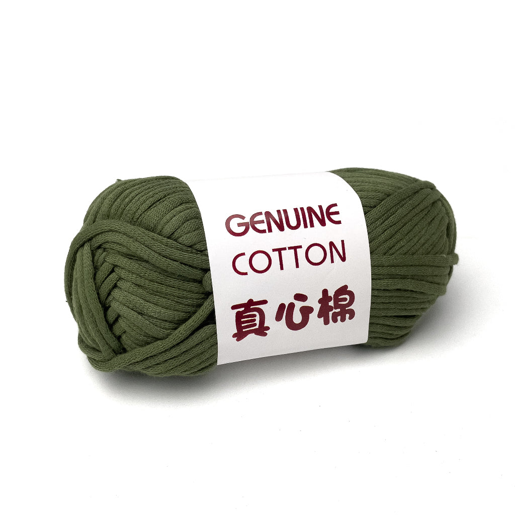 Genuine Cotton Tube Yarn 50g Cotton-Nylon Blend for Crochet and Knitting, Beginner Friendly