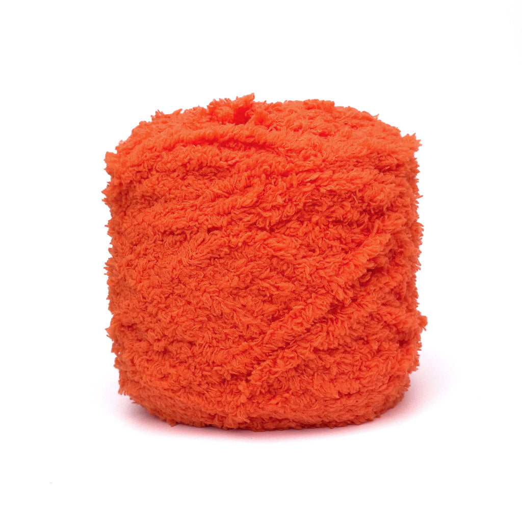 Coral Fleece Fluffy Yarn Polyester Super Bulky Yarn (approx. 100g)
