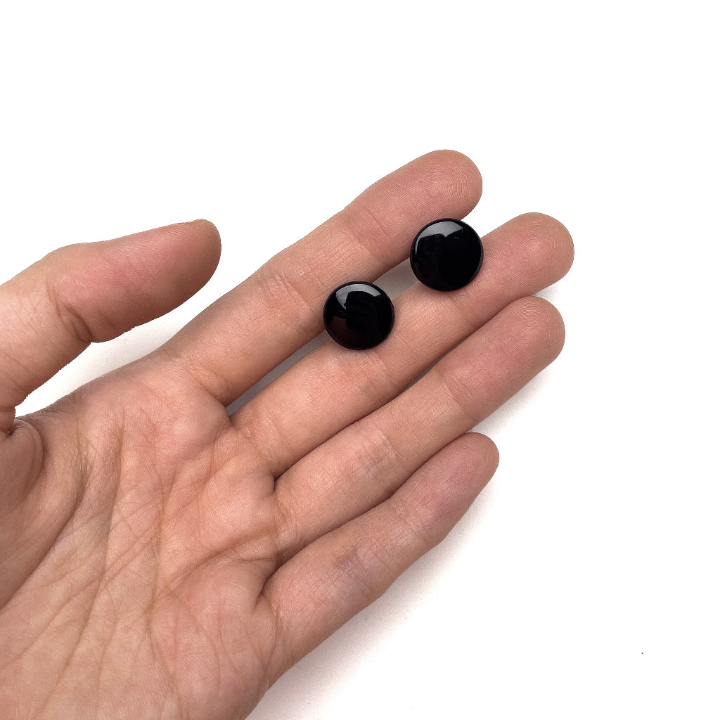Round Flat Safety Eyes Black Plastic Doll Eyes for Crochet Amigurumi 6 8 10 12 14mm (10pcs)