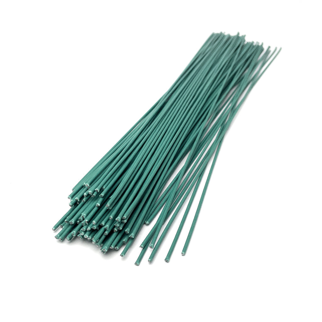 10pcs / 30pcs Floral Wire PVC Plastic Coated 2mm #12 gauge 30cm 40cm for Crochet Flower Stem