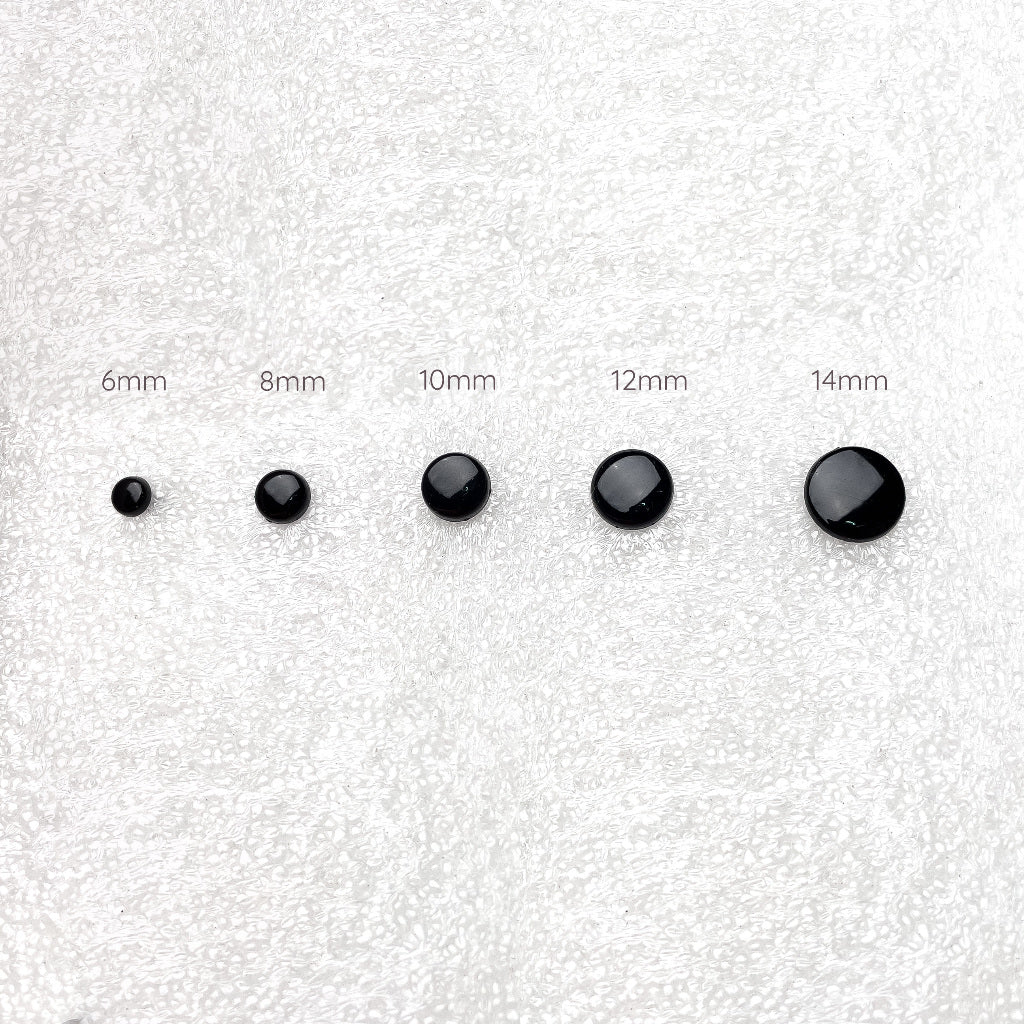 Round Flat Safety Eyes Black Plastic Doll Eyes for Crochet Amigurumi 6 8 10 12 14mm (10pcs)