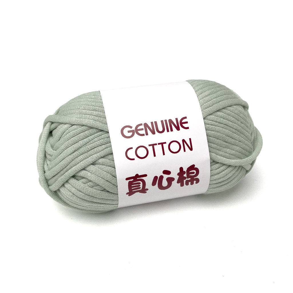 Genuine Cotton Tube Yarn 50g Cotton-Nylon Blend for Crochet and Knitting, Beginner Friendly