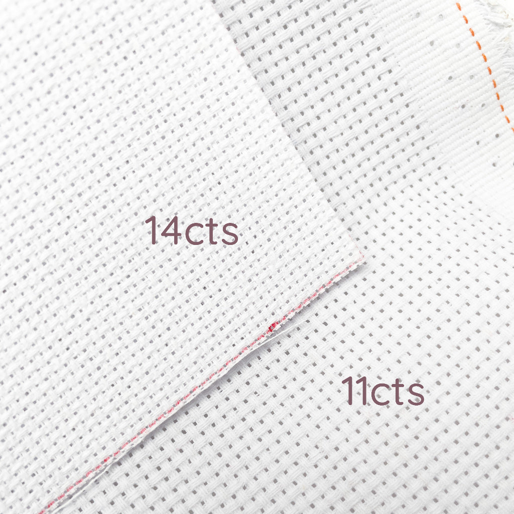 Aida Cloth White Cross Stitch Stitching Fabric Canvas 11cts 14cts for DIY Handmade