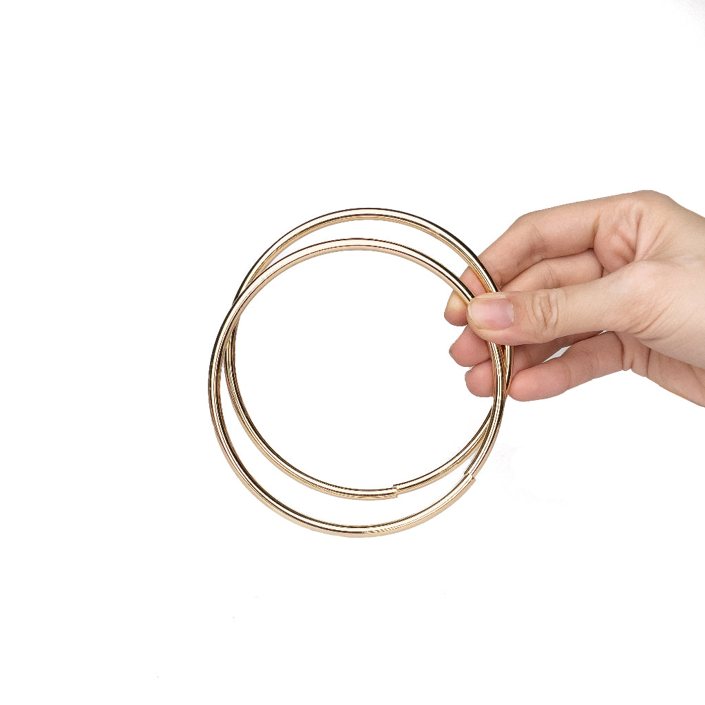 Bag Handle Metal Wood Plastic 2pcs D Round Cat Shaped DIY Purse Handbag Handle Replacement