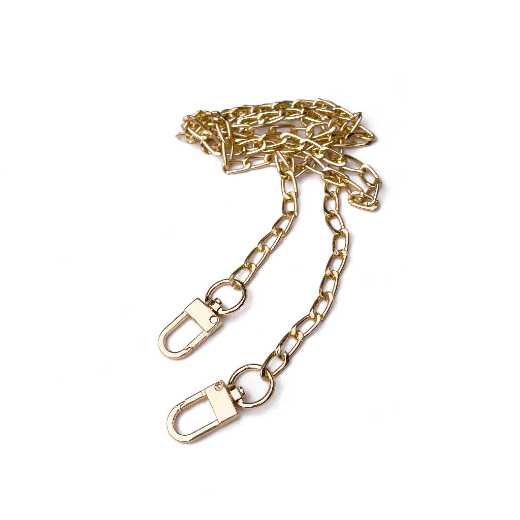 Bag Chain Large Clasp Shoulder Gold Bag Strap Metal Purse Handbag Replacement Chain Accessory 120cm