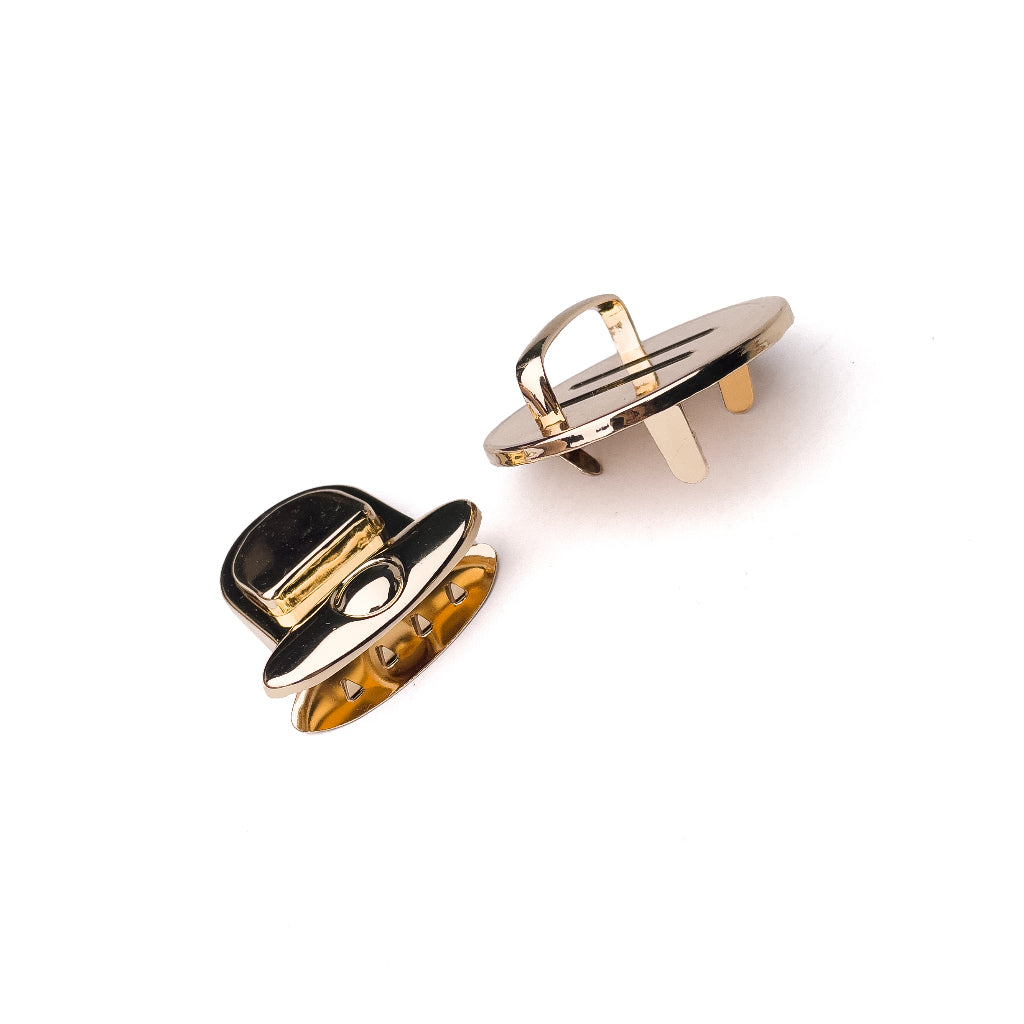 Bag Push Lock Buckle Round Metal Snap Clasp Buckle Purse Closure Accessories Bag Hardware for DIY