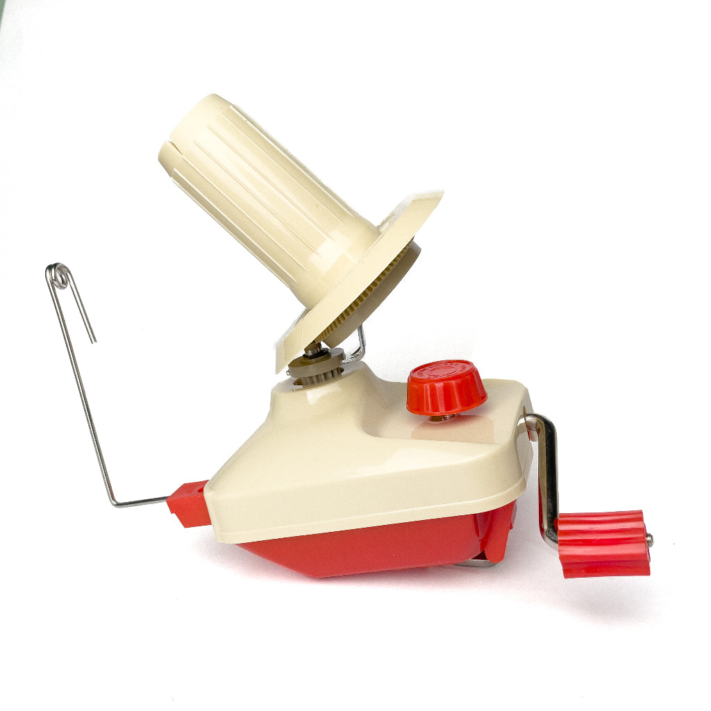 Small Plastic Yarn Winder Manual Hand Winding Tool Hand Operated Red / Khaki