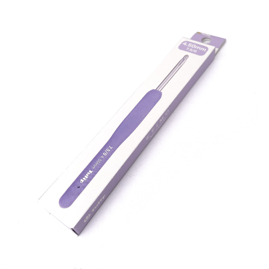 Tulip ETIMO Murasaki Crochet Hook with Cushion Grip Ergonomic Hooks with Handle (per piece)