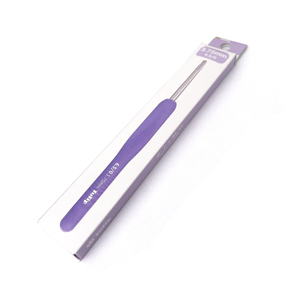 Tulip ETIMO Murasaki Crochet Hook with Cushion Grip Ergonomic Hooks with Handle (per piece)