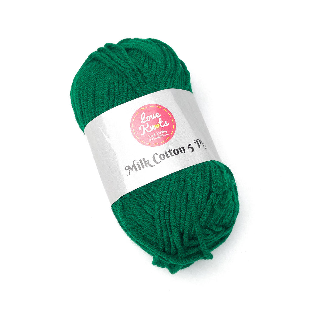 Love Knots 5ply Milk Cotton Yarn Premium Soft Acrylic Yarn by Manila Bay Thread (50 grams)