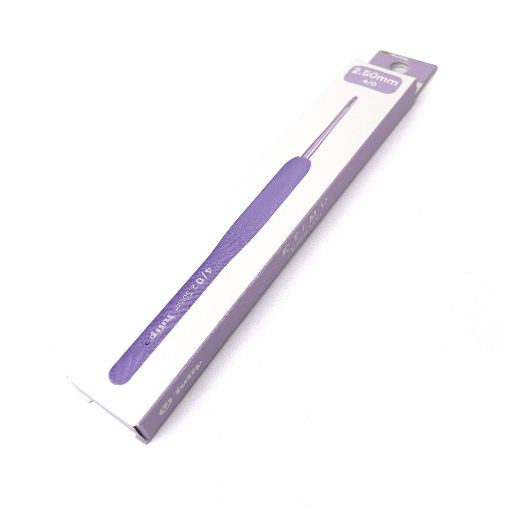 Tulip ETIMO Murasaki Crochet Hook with Cushion Grip Ergonomic Hooks with Handle (per piece)