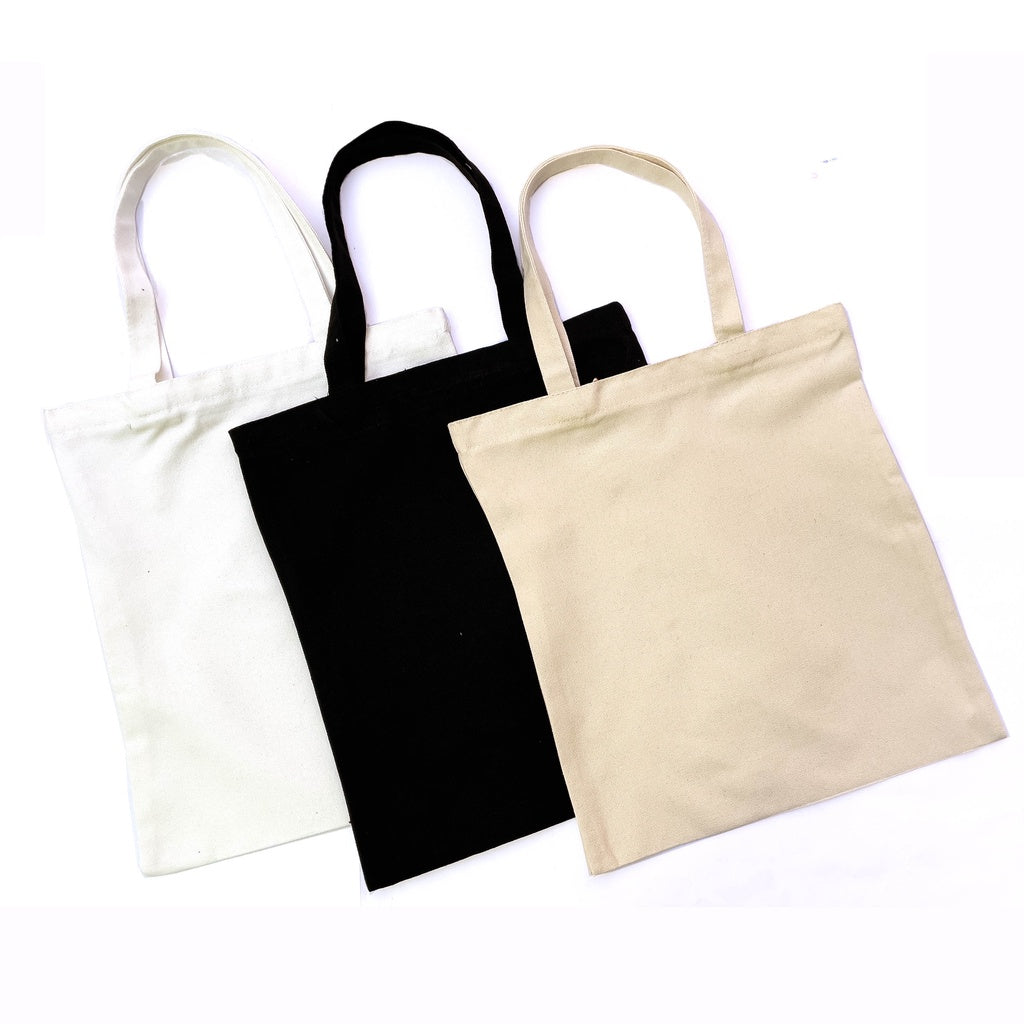 Thick Plain Canvas Tote Bag with Zipper and Crossbody Strap Katsa Sturdy Eco-friendy Fashionable Bag