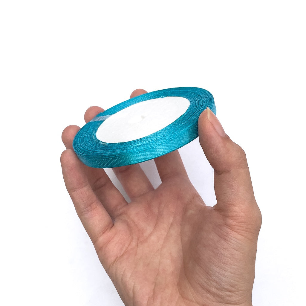 1/4 inch Satin Ribbon 6mm Single Faced Gift Wrapping Ribbons (25 yards or 22 meters per roll)
