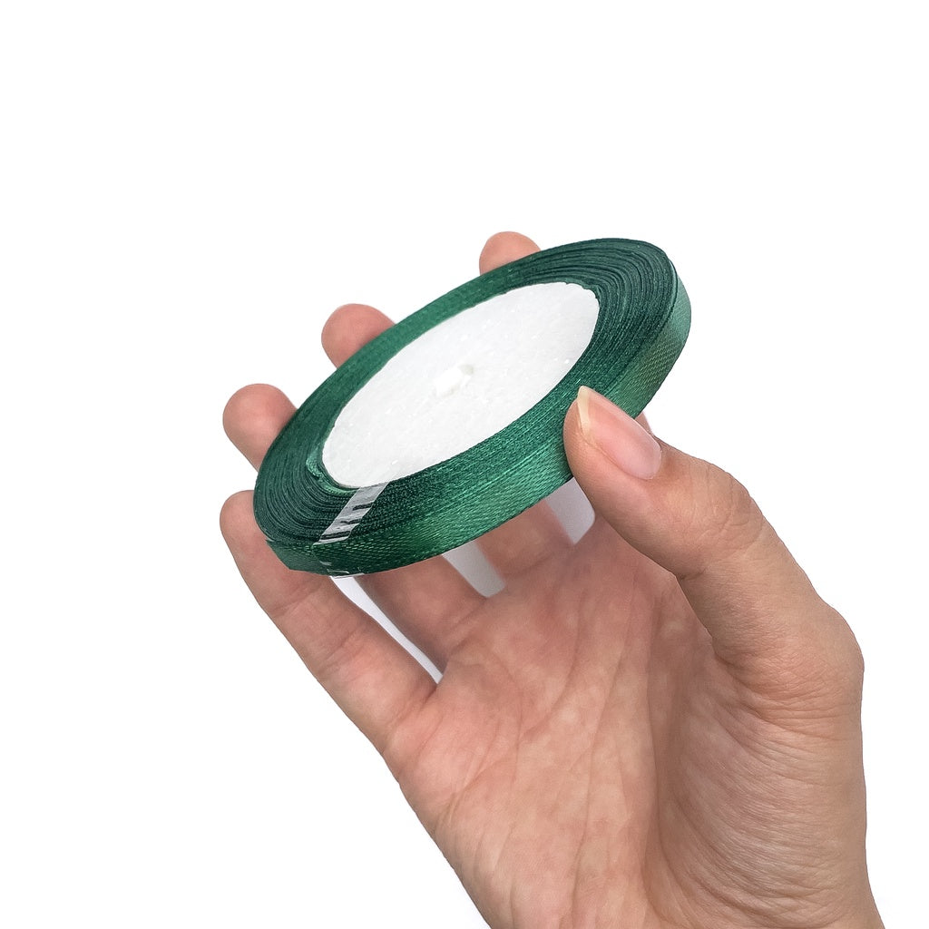 1/4 inch Satin Ribbon 6mm Single Faced Gift Wrapping Ribbons (25 yards or 22 meters per roll)