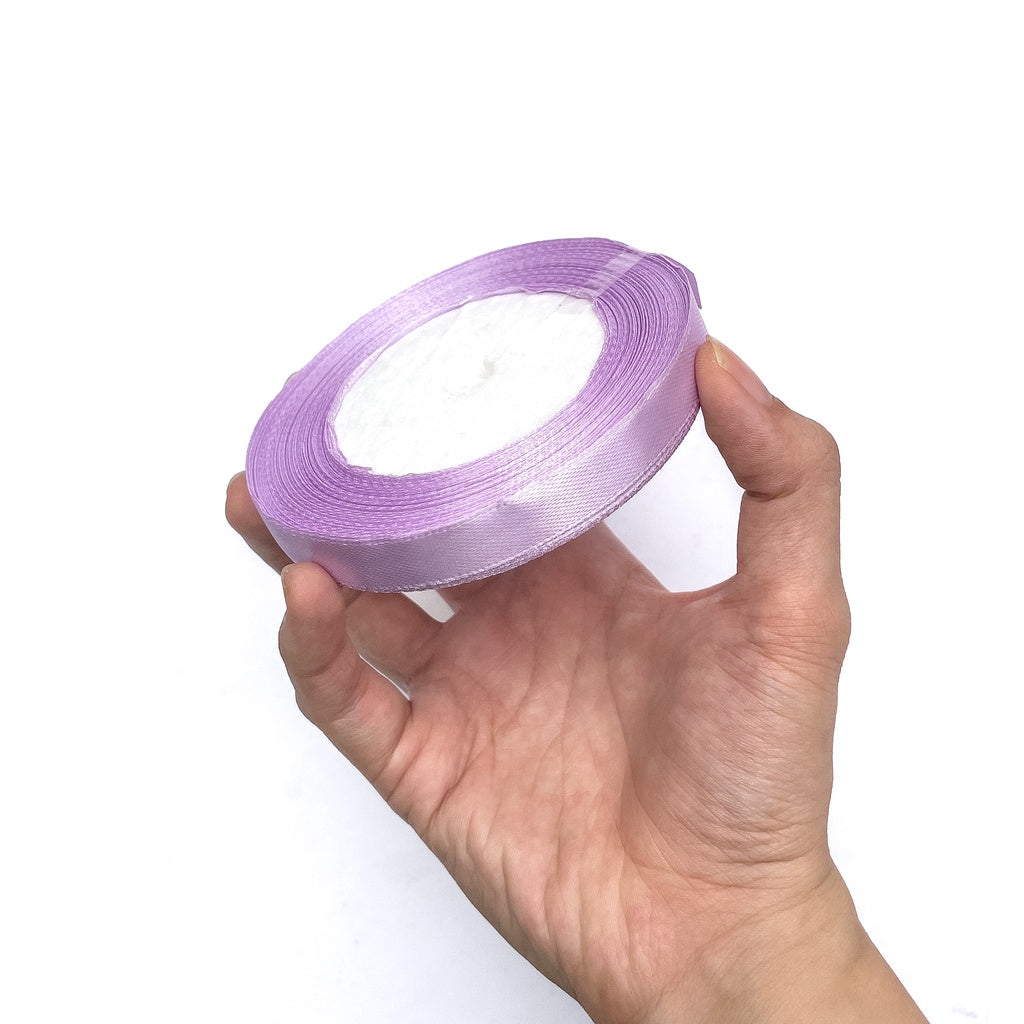 1/2 inch Satin Ribbon 12mm Single Faced Gift Wrapping Ribbons (25 yards or 22 meters per roll)