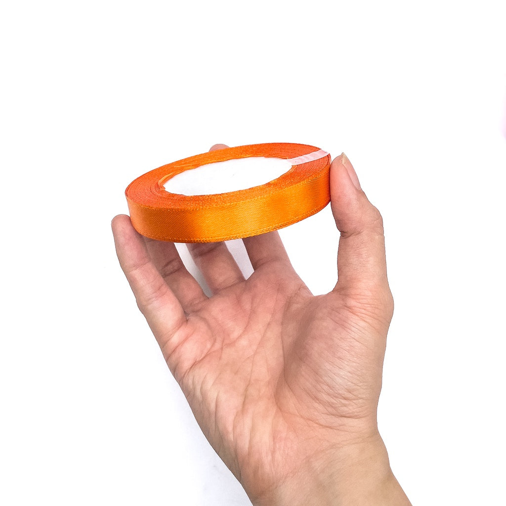 1/2 inch Satin Ribbon 12mm Single Faced Gift Wrapping Ribbons (25 yards or 22 meters per roll)
