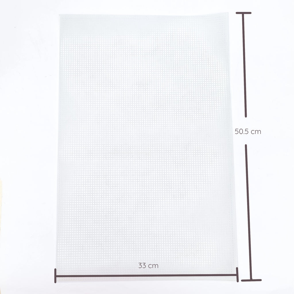 Rectangular Plastic Mesh Cuttable Canvas for DIY Bag