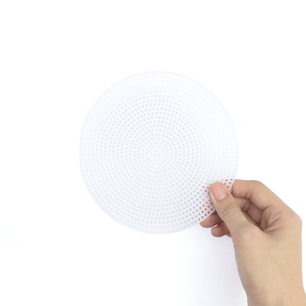Round Plastic Mesh Cuttable Canvas for DIY Bag