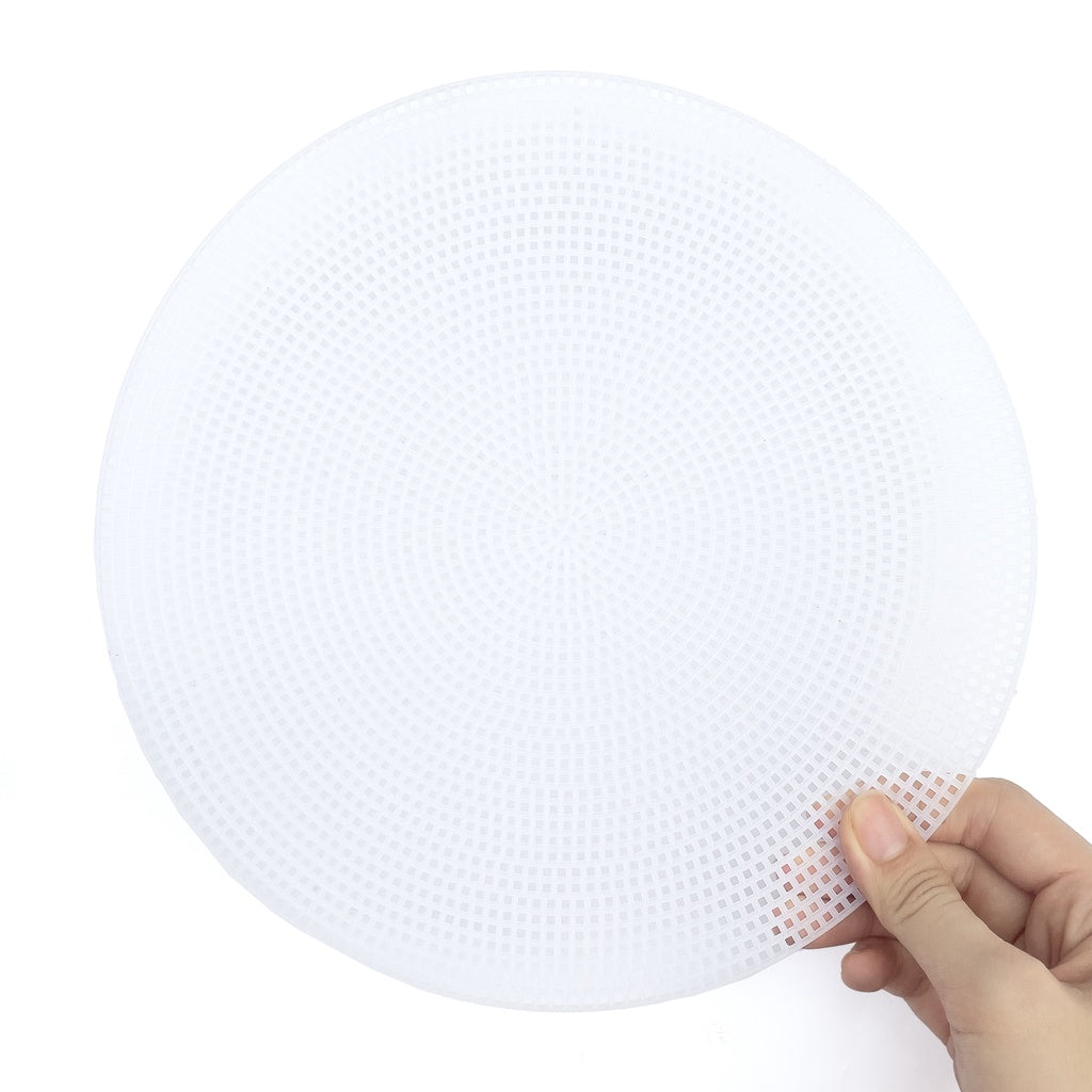 Round Plastic Mesh Cuttable Canvas for DIY Bag