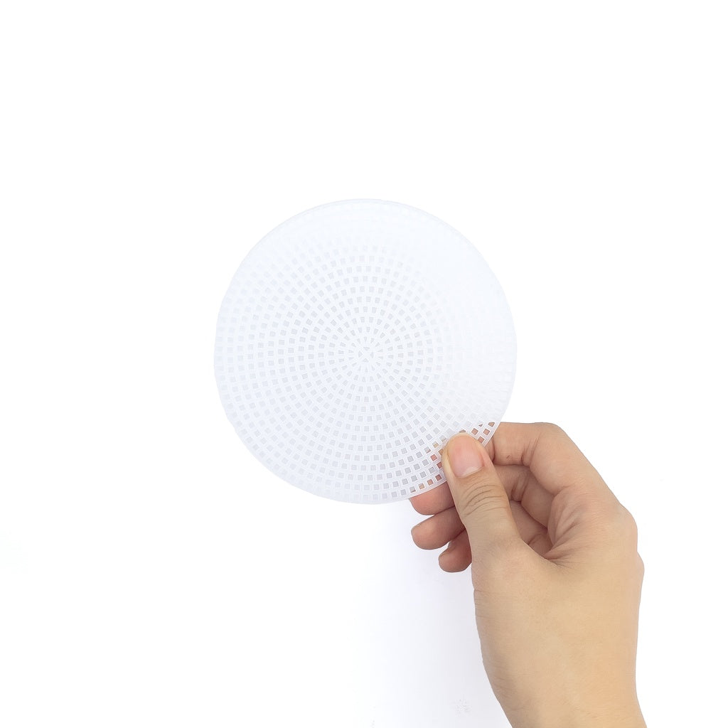 Round Plastic Mesh Cuttable Canvas for DIY Bag