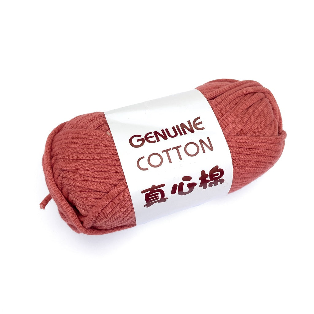 Genuine Cotton Tube Yarn 50g Cotton-Nylon Blend for Crochet and Knitting, Beginner Friendly