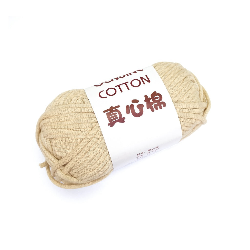 Genuine Cotton Tube Yarn 50g Cotton-Nylon Blend for Crochet and Knitting, Beginner Friendly