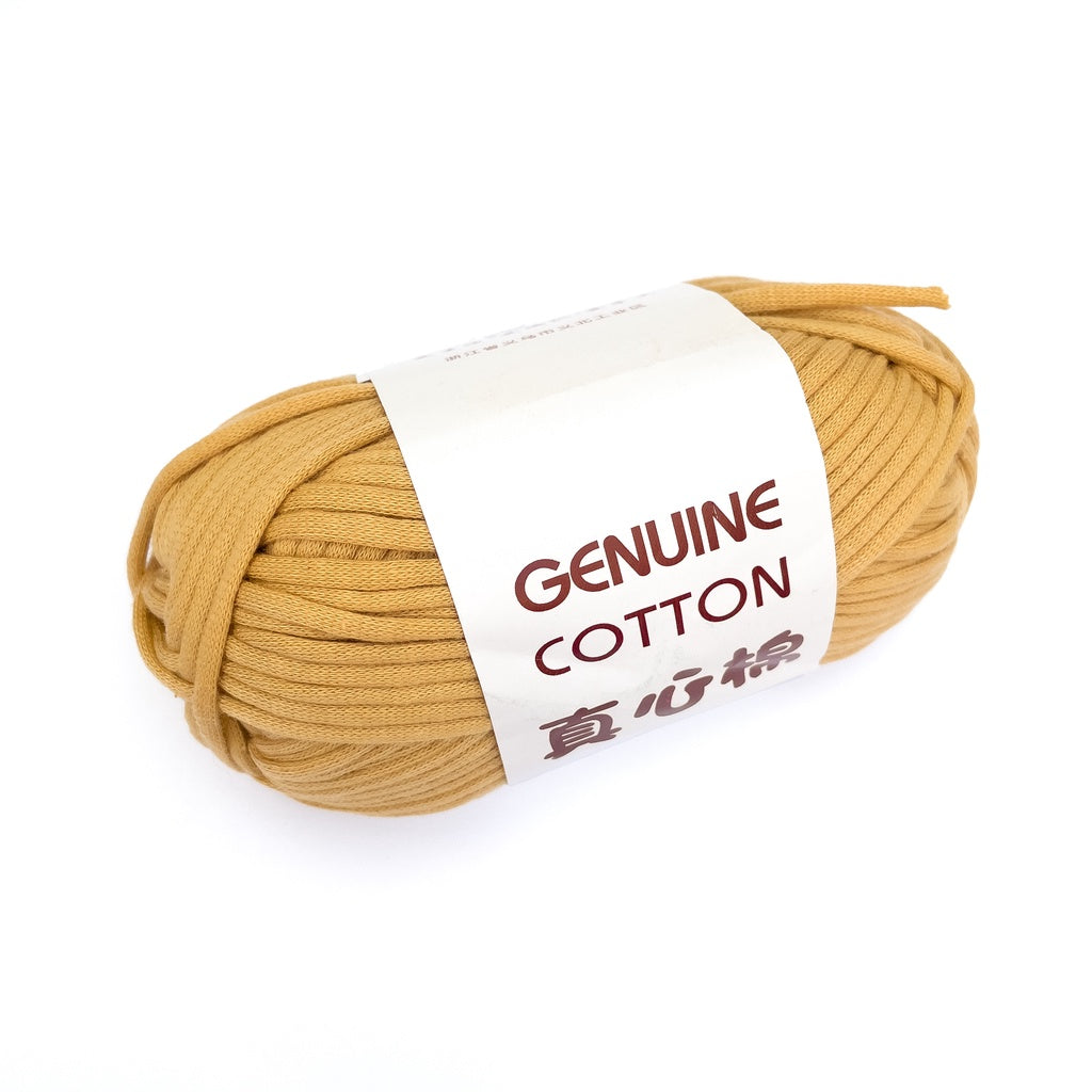 Genuine Cotton Tube Yarn 50g Cotton-Nylon Blend for Crochet and Knitting, Beginner Friendly