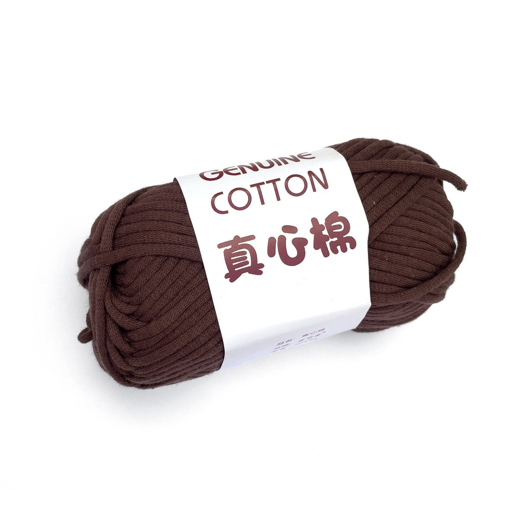 Genuine Cotton Tube Yarn 50g Cotton-Nylon Blend for Crochet and Knitting, Beginner Friendly