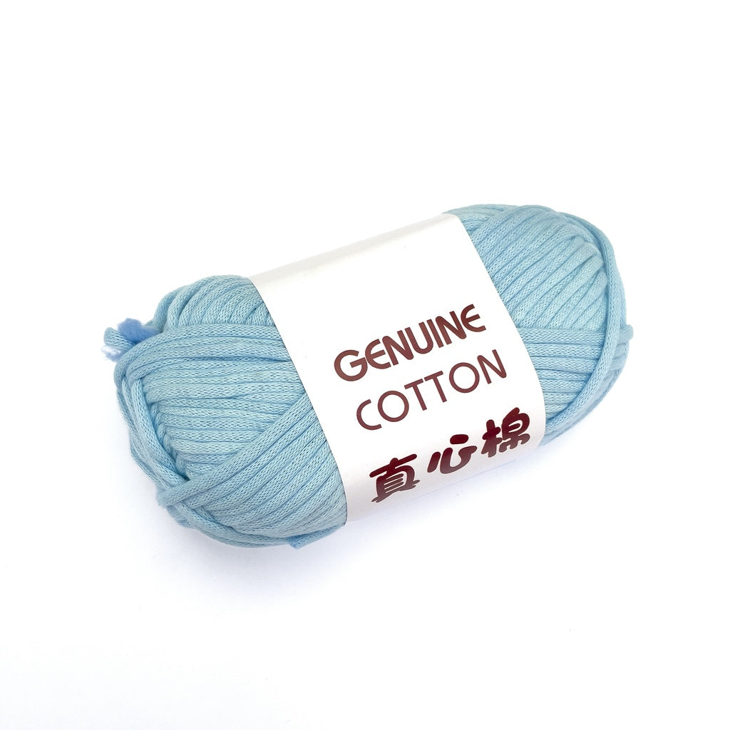 Genuine Cotton Tube Yarn 50g Cotton-Nylon Blend for Crochet and Knitting, Beginner Friendly