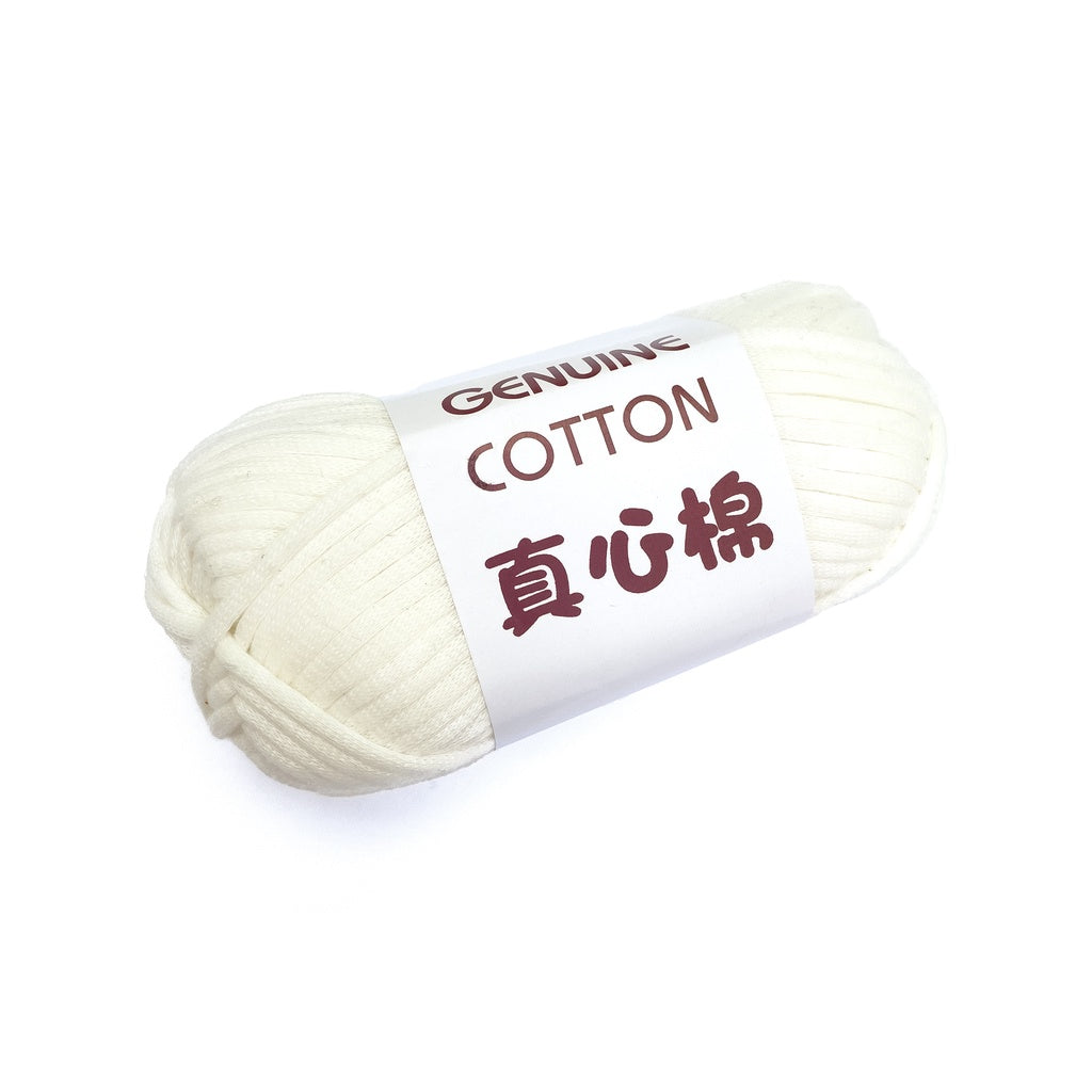 Genuine Cotton Tube Yarn 50g Cotton-Nylon Blend for Crochet and Knitting, Beginner Friendly
