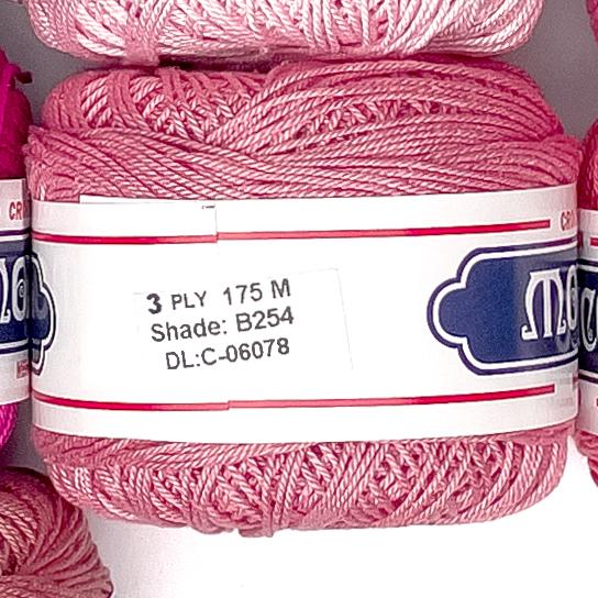 3ply Monaco Mercerized Crochet Cotton Thread Yarn 175m (40g)