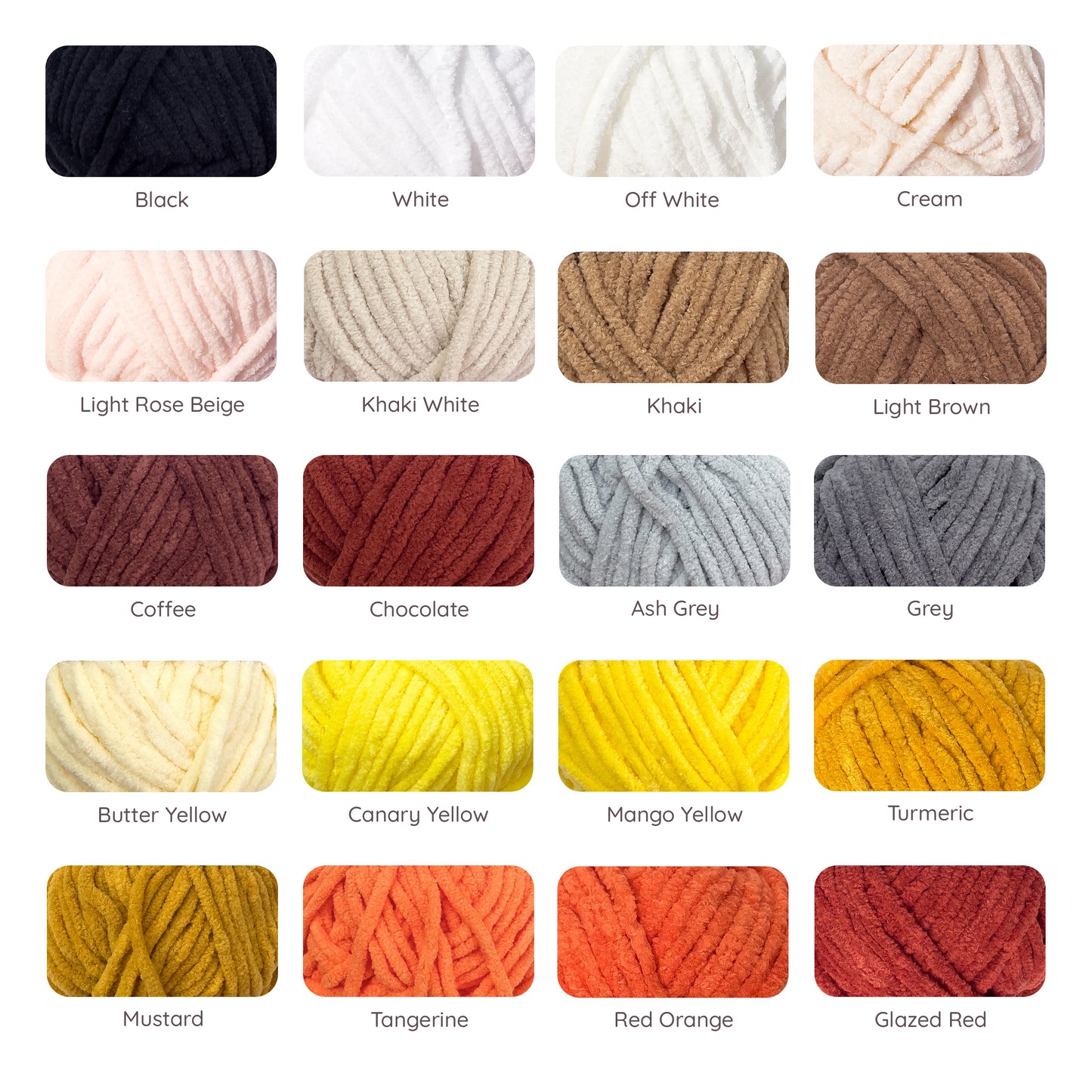 Small Mini Chenille Yarn (50g) / Think Chunky Polyester Fancy Blanket Towel Yarn