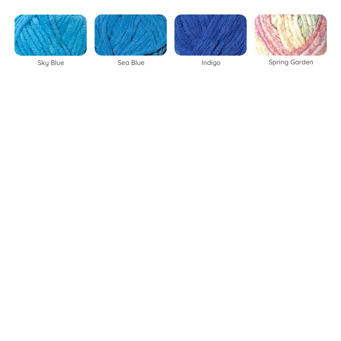Small Mini Chenille Yarn (50g) / Think Chunky Polyester Fancy Blanket Towel Yarn