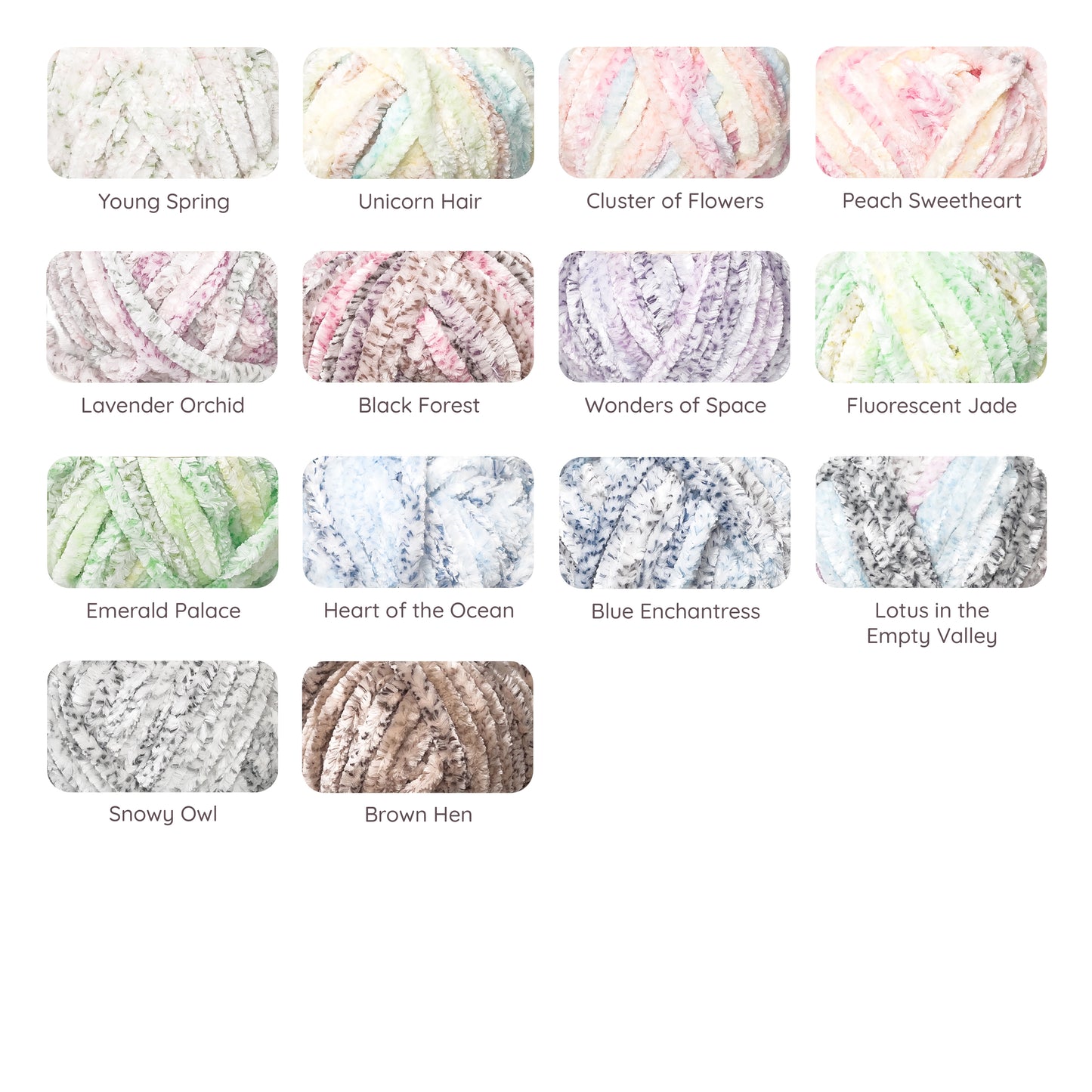 Thick Velvet Super Bulky Chenille Yarn 100g (Snowball Brand)