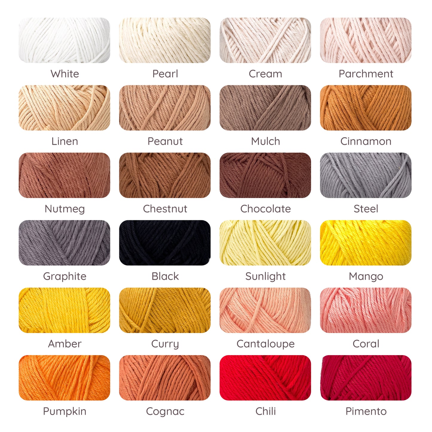 Belle Basic Cotton 06 Sport Weight Yarn for Crochet and Knitting (100% Combed Cotton, 6ply)