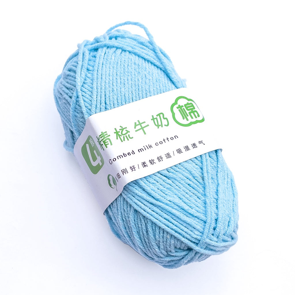 4ply Cotton-Acrylic Blend Yarn (60% Cotton, 40% Acrylic) Sport Combed Milk Cotton (50g) - 2 of 2