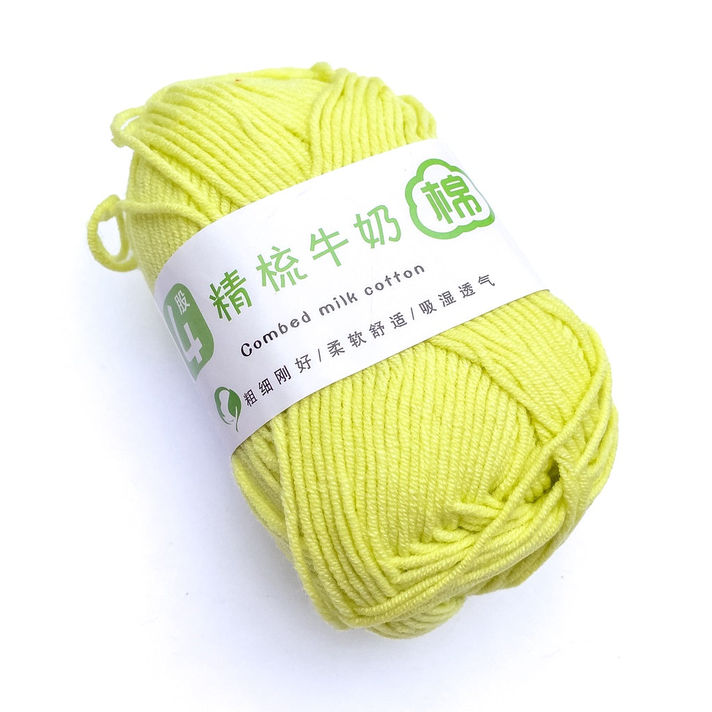 4ply Cotton-Acrylic Blend Yarn (60% Cotton, 40% Acrylic) Sport Combed Milk Cotton (50g) - 2 of 2