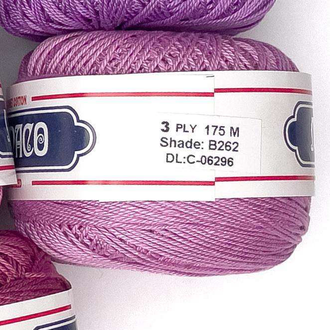 3ply Monaco Mercerized Crochet Cotton Thread Yarn 175m (40g)