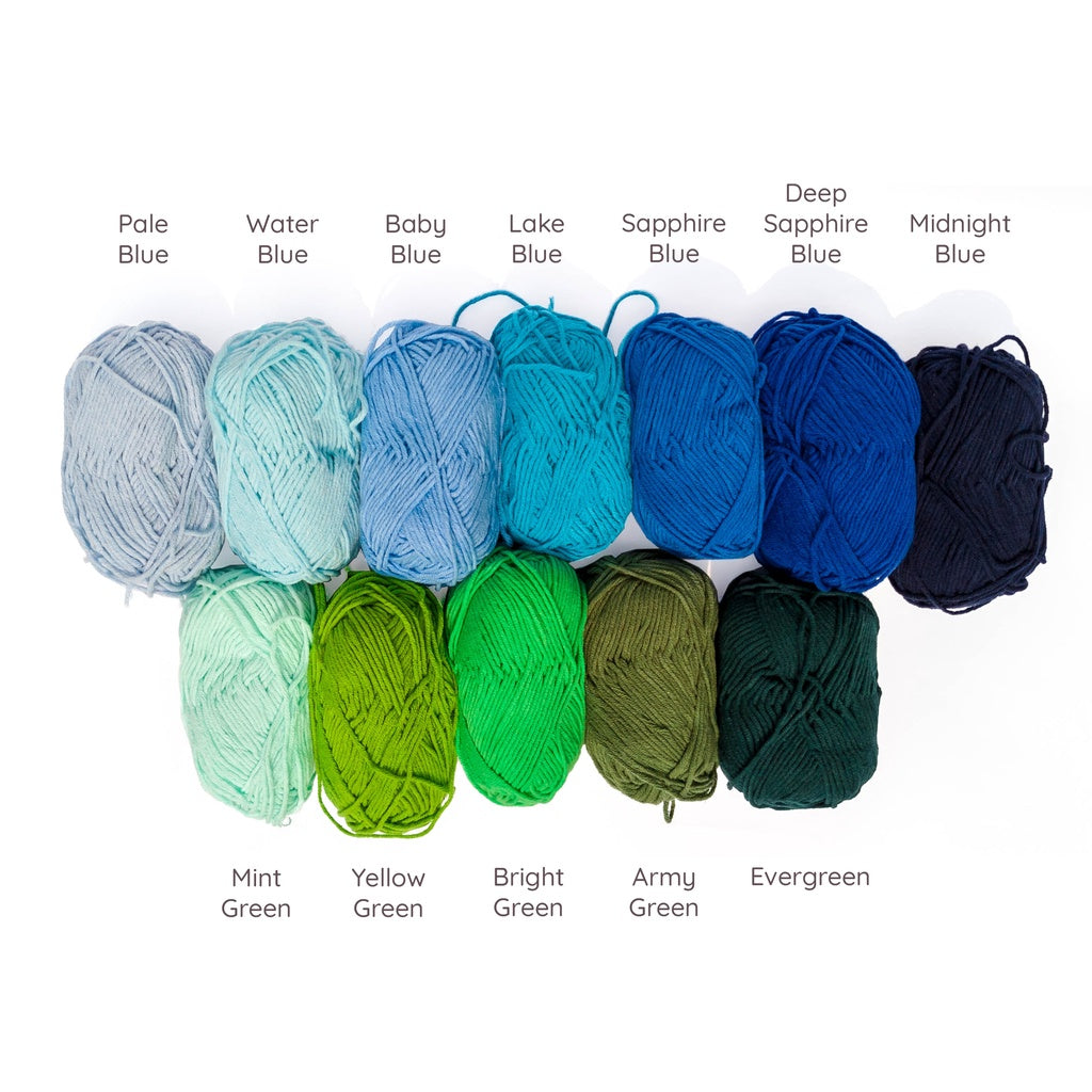 Cotton-Acrylic Blend Yarn (60% Cotton, 40% Acrylic) 5ply DK Combed Milk Cotton (50g) - 2 of 2