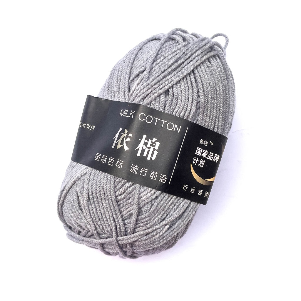 4ply Milk Cotton Crochet and Knitting Yarn Premium Soft Acrylic Polyester Blend - 1 of 4