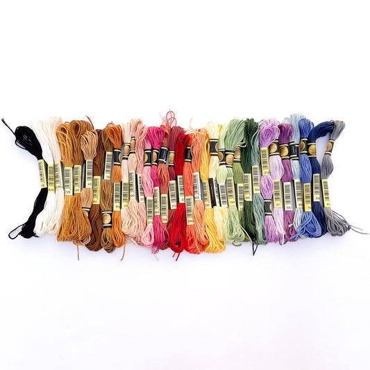 1pc Embroidery Thread Floss / Cross Stitch Thread - 6 strands (8m)