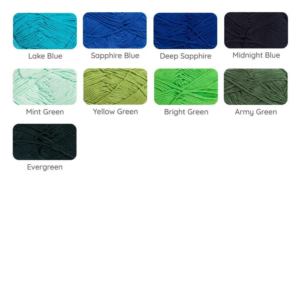 Cotton-Acrylic Blend Yarn (60% Cotton, 40% Acrylic) 5ply DK Combed Milk Cotton (50g) - 1 of 2