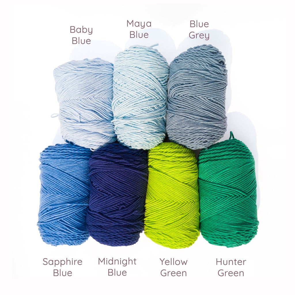 Rainbow Cotton Yarn Cotton-Acrylic Blend Yarn (55% Acrylic, 45% Cotton) 5ply DK (100g)