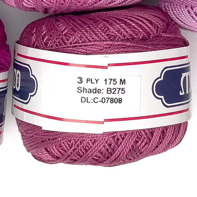 3ply Monaco Mercerized Crochet Cotton Thread Yarn 175m (40g)