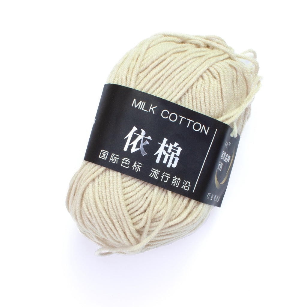 4ply Milk Cotton Crochet and Knitting Yarn Premium Soft Acrylic Polyester Blend - 1 of 4