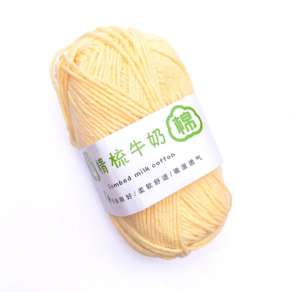 4ply Cotton-Acrylic Blend Yarn (60% Cotton, 40% Acrylic) Sport Combed Milk Cotton (50g) - 1 of 2