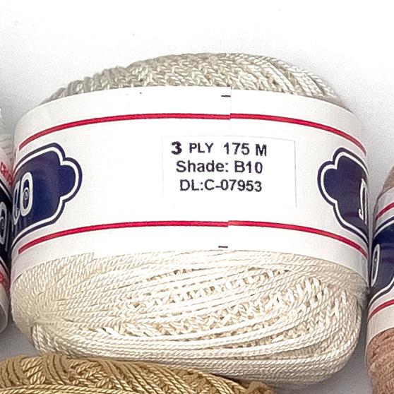 3ply Monaco Mercerized Crochet Cotton Thread Yarn 175m (40g)