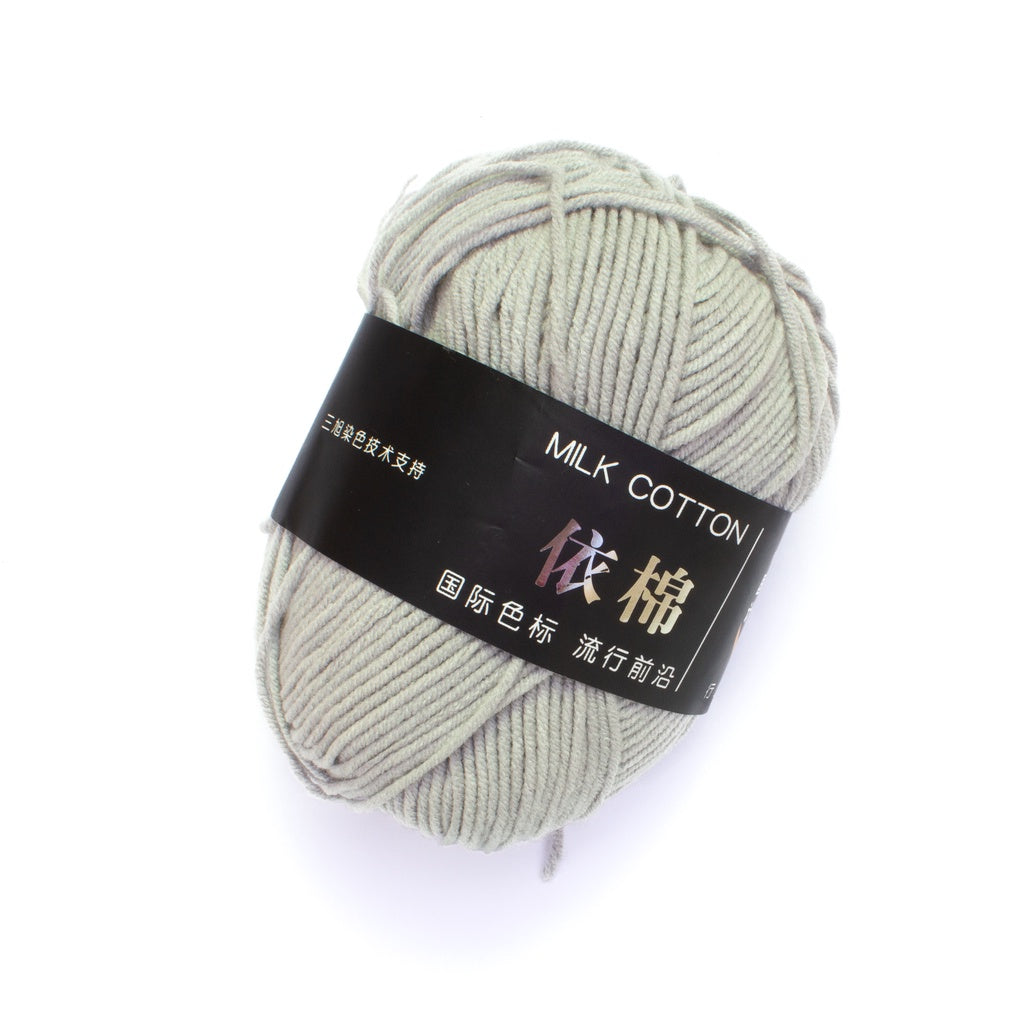 4ply Milk Cotton Crochet and Knitting Yarn Premium Soft Acrylic Polyester Blend - 1 of 4