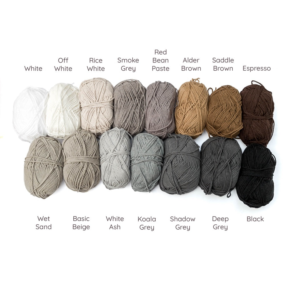 Cotton-Acrylic Blend Yarn (60% Cotton, 40% Acrylic) 5ply DK Combed Milk Cotton (50g) - 1 of 2