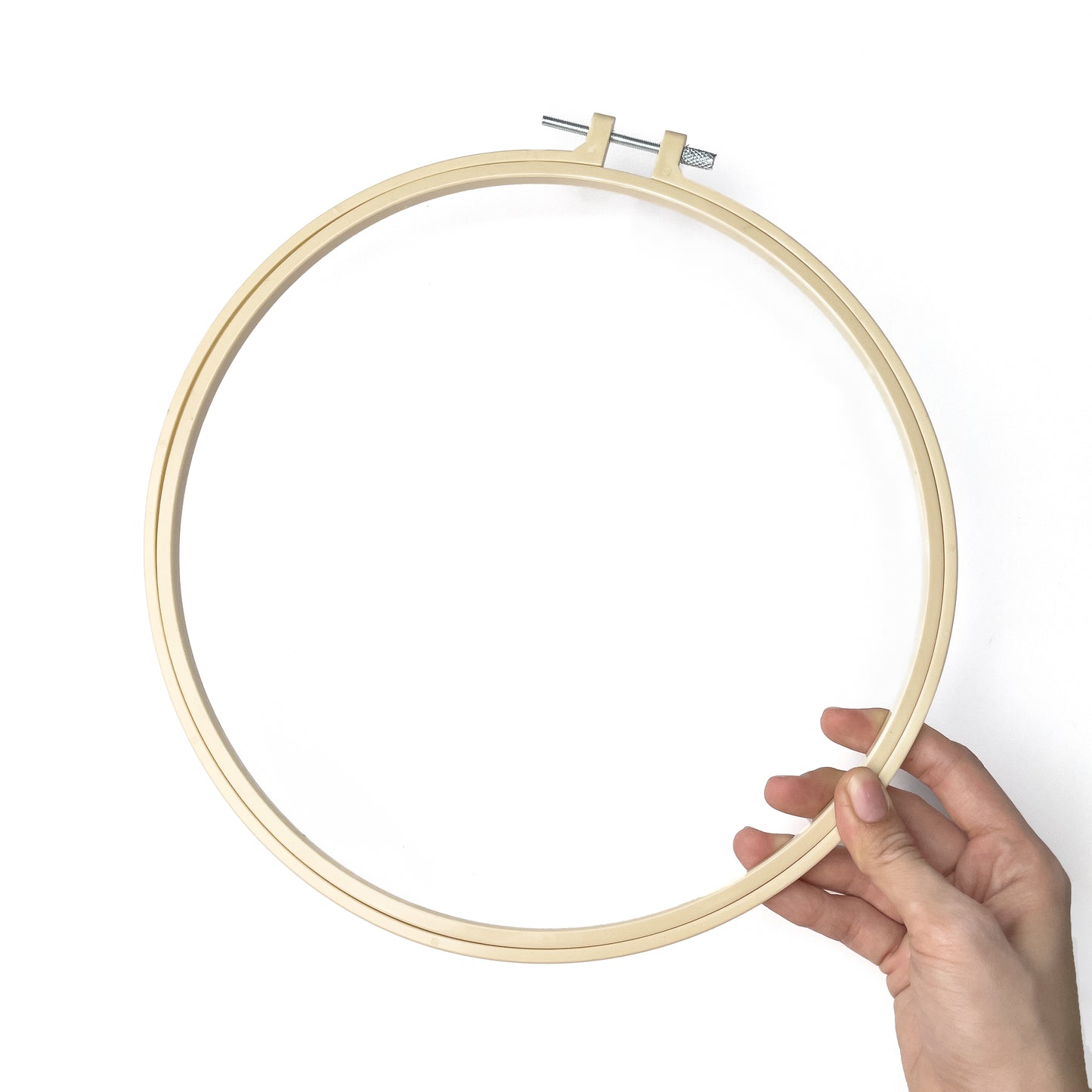 DIY Hand Embroidery Hoop for Embroider, Cross Stitch, and Punch Needle - Plastic Frame (1pc)